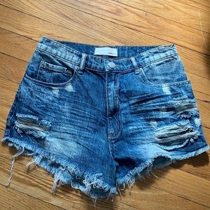 Garage Blue Jean Shorts